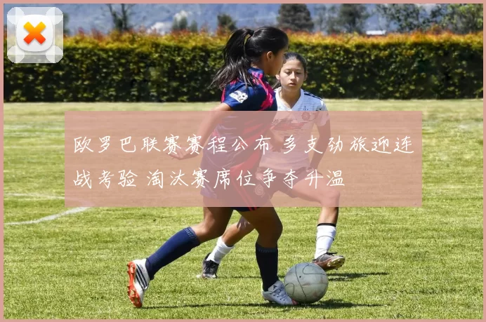 欧罗巴联赛赛程公布 多支劲旅迎连战考验 淘汰赛席位争夺升温